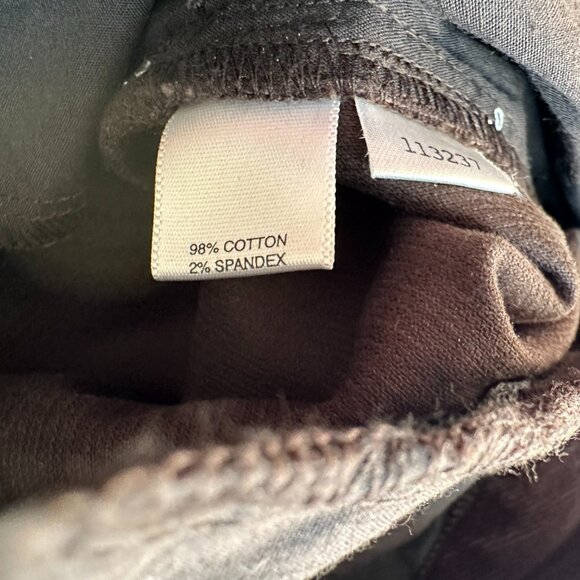 Ann Taylor Pants Womens 2 30x31 Mid Rise Corduroy Black Straight Leg - Picture 12 of 13